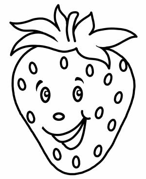 Раскраска Крупная клубника