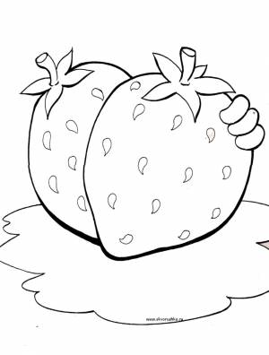 Раскраски Клубника для девочек и мальчиков