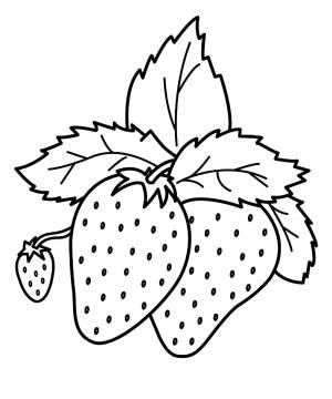 Клубника детский рисунок