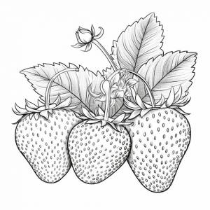 Раскраска клубника