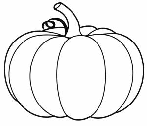 Раскраска Большая тыква