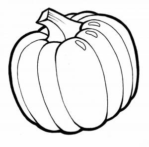 Картинка тыква раскраска
