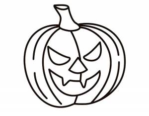 Раскраски хэллуин, Раскраска Тыква на хэллуин Хэллоуин