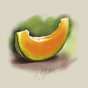 Дыня рисунок