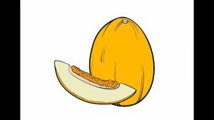 Как нарисовать Дыню