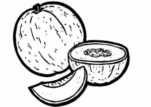 Раскраски Дыня