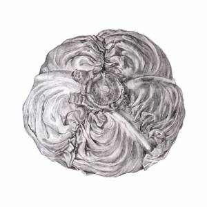 Кочан капусты качественный рисунок карандашом