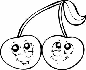 Раскраска вишня