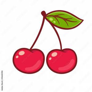 Рисунок ягоды вишни