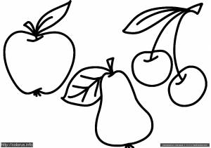 Раскраска Фрукты