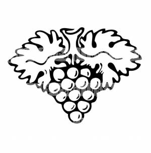 Раскраски Раскраска Виноград фрукты детские