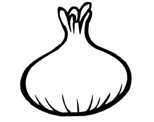 Раскраски лук, Раскраска Луковица овощи