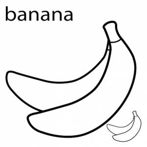 Раскраски банан