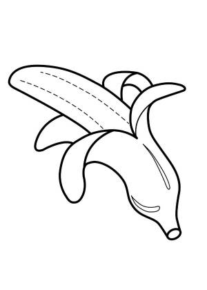 Раскраска Банан