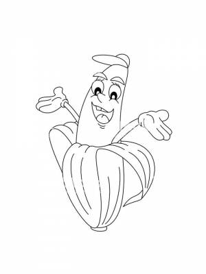 Раскраска Банан  для мальчиков