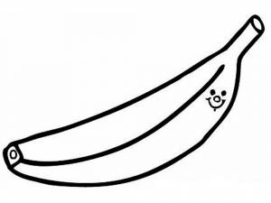Раскраска банан