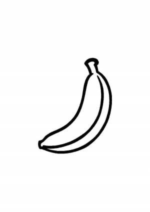 Раскраска банан