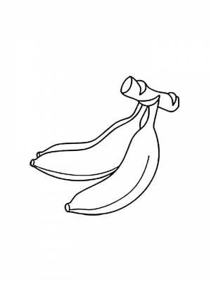 Раскраска Банан