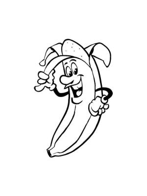 Раскраска Банан