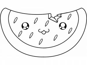 Раскраска арбуз