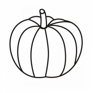 Раскраска Тыква для малышей
