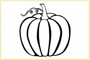 Раскраска Тыква