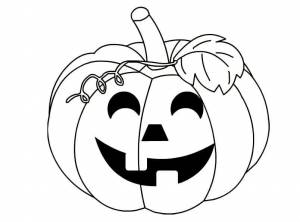 Раскраски тыквы на Хэллоуин