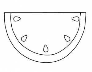 Раскраска Арбуз