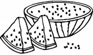 Раскраска Арбуз