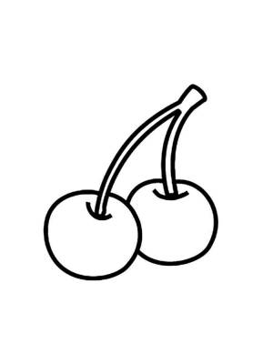 Раскраска Вишня