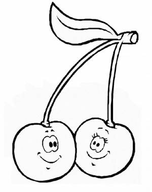 Раскраска Вишня