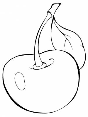 Раскраска Спелая вишня