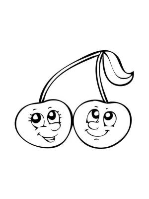 Раскраска Вишня