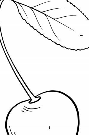 Раскраска вишня ♥ Раскрашивать Онлайн  !