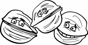 Раскраска орехи  и