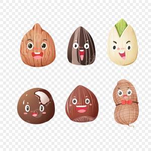 Мультяшные антропоморфные орехи PNG , Мультяшный антропоморфный орех, орех, Мультфильм орехи PNG картинки и пнг PSD рисунок для й загрузки