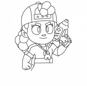 Раскраски Бастер бравл старс