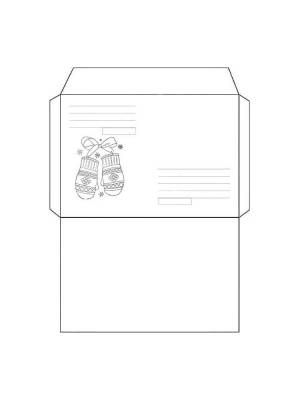 Раскраски Конверт для письма