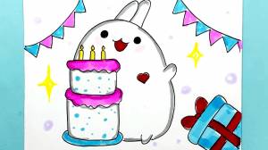 Рисунки и открытки на День Рождения своими руками