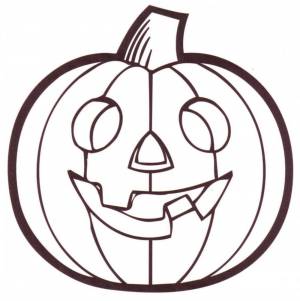 Раскраска тыква на хэллоуин