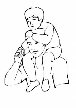 Раскраски Подарок папе