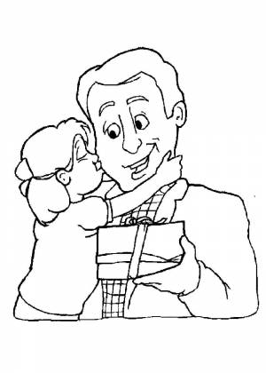 Раскраски ко Дню отца