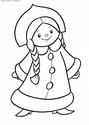 Раскраски Снегурочка