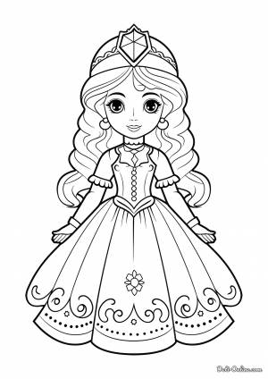 Раскраска Девочка Снегурочка