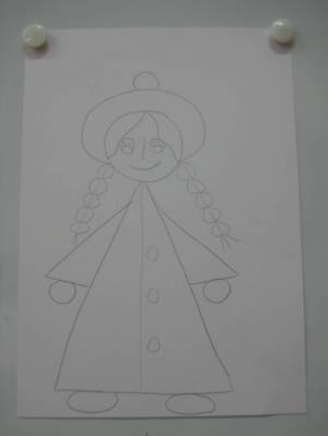 Детский мастер-класс «Рисование «Снегурочка»