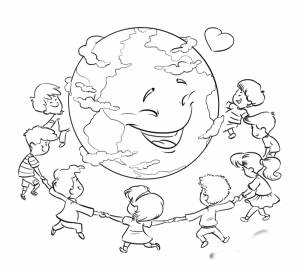 Раскраска День Земли