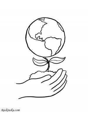 Раскраска День Земли