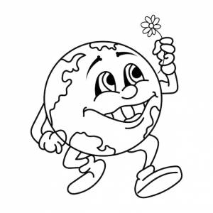 Раскраска день земли