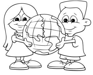 Картинки раскраски мы за мир на всей планете