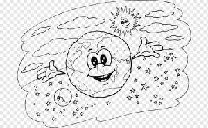 Земля Раскраска Детская Луна, земля, белый, млекопитающее, ребенок png